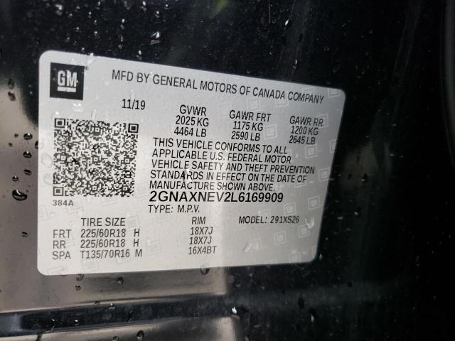 Photo 10 from auction – 2020 CHEVROLET EQUINOX PR with VIN 2GNAXNEV2L6169909