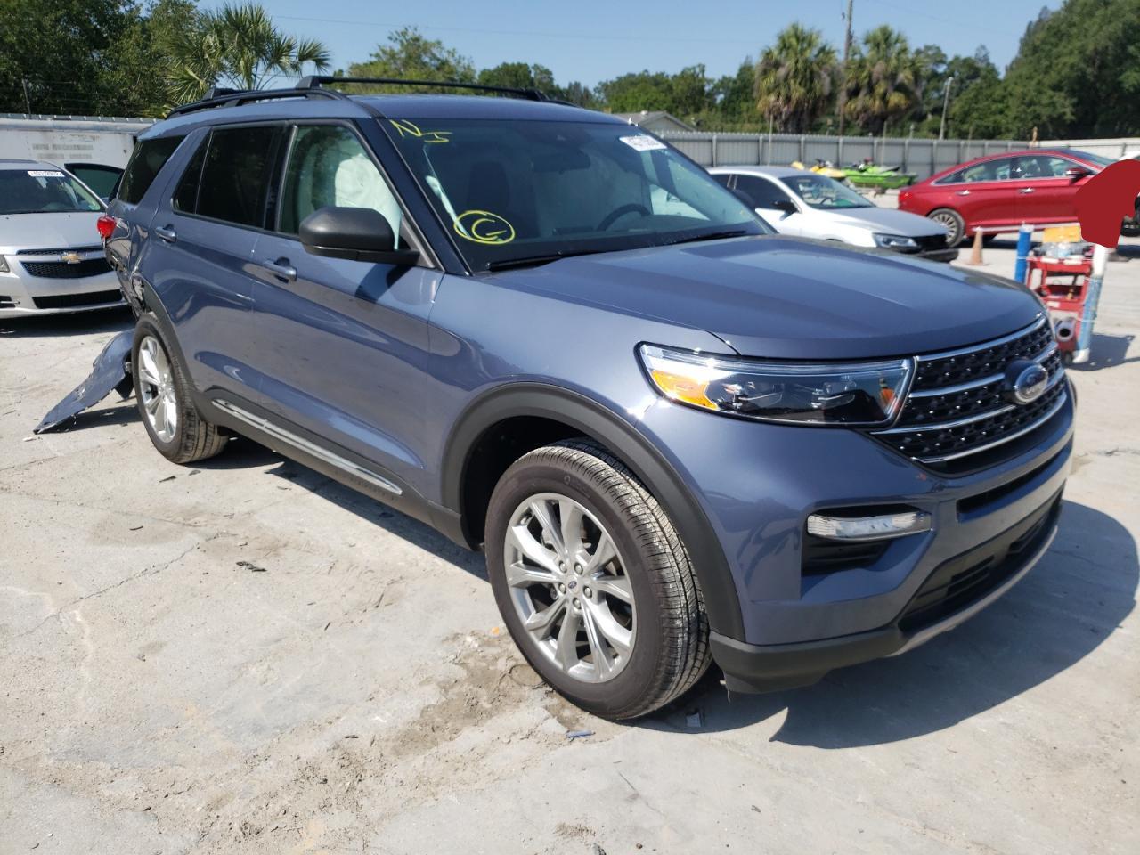 FORD EXPLORER X 2021 with VIN 1FMSK8DH7MGB00039 - Photo from auction