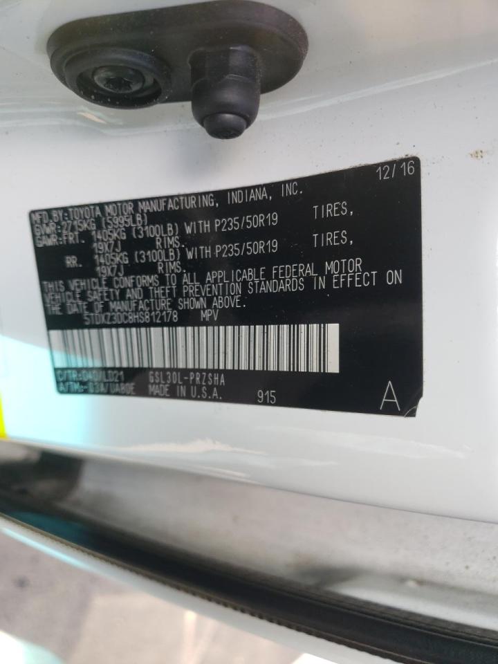 Photo 10 from auction – 2017 TOYOTA SIENNA SE with VIN 5TDXZ3DC8HS812178