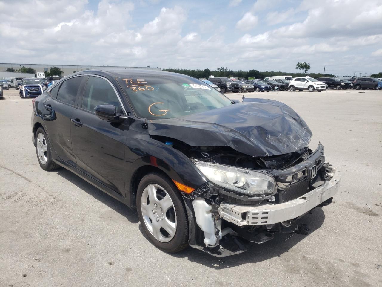 HONDA CIVIC LX 2016 with VIN 19XFC2F56GE016737 - Photo from auction