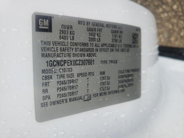 Photo 10 from auction – 2012 CHEVROLET SILVERADO with VIN 1GCNCPEX0CZ307681