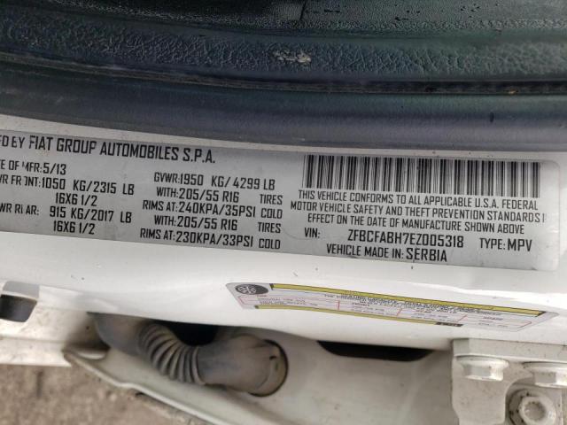 Photo 10 from auction – 2014 FIAT 500L EASY with VIN ZFBCFABH7EZ005318