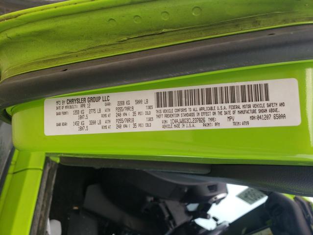 Photo 10 from auction – 2012 JEEP WRANGLER S with VIN 1C4AJWBG3CL237826