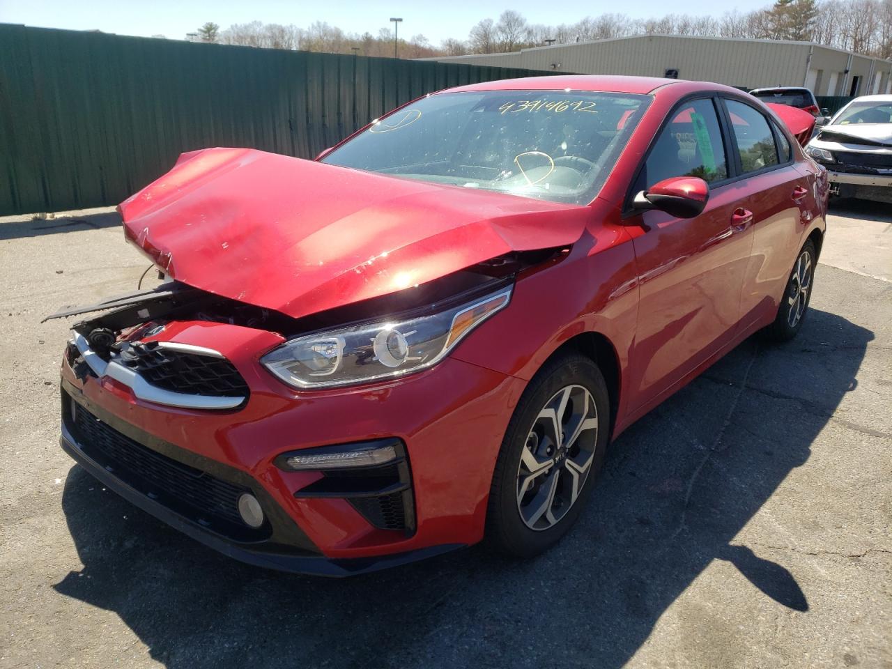 Photo 2 from auction – 2021 KIA FORTE FE with VIN 3KPF24AD4ME407197