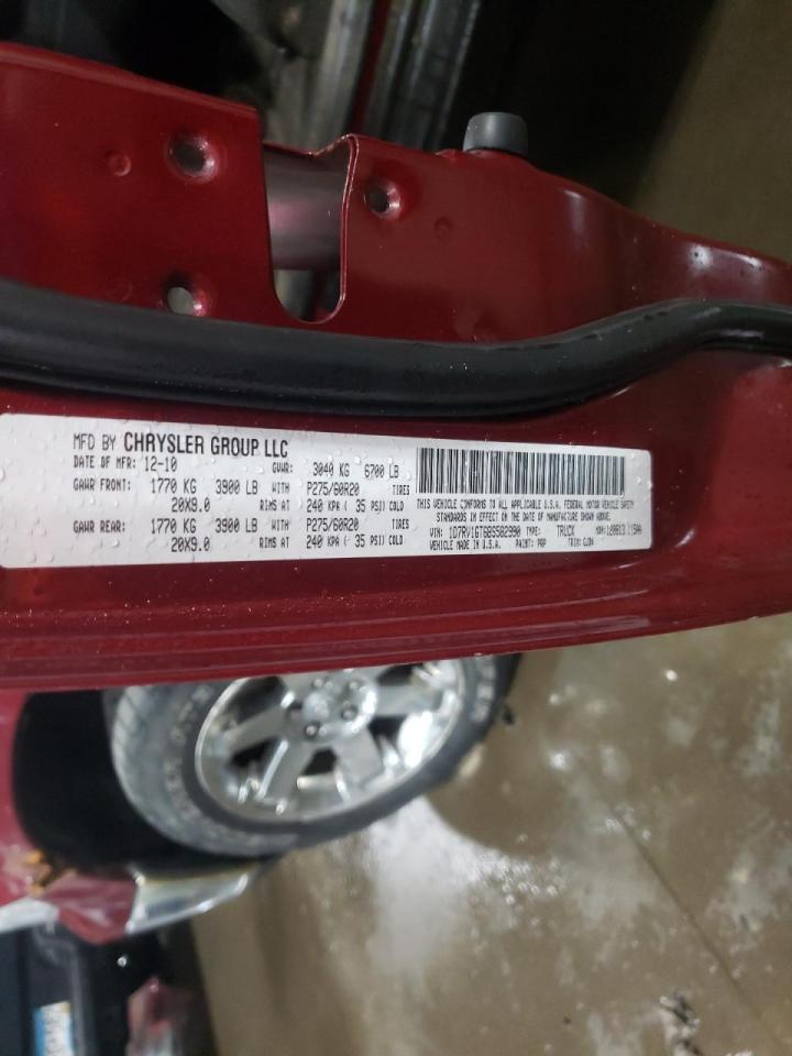 Photo 10 from auction – 2011 DODGE RAM 1500 with VIN 1D7RV1GT6BS582990