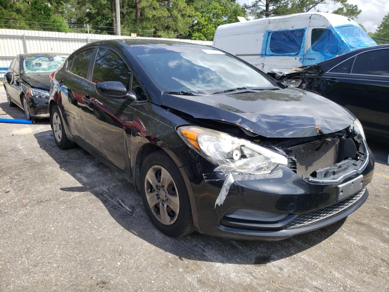 KIA FORTE LX 2014 with VIN KNAFK4A63E5198787 - Photo from auction