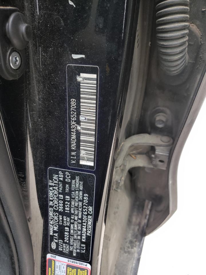 Photo 10 from auction – 2015 KIA RIO LX with VIN KNADM4A30F6527089