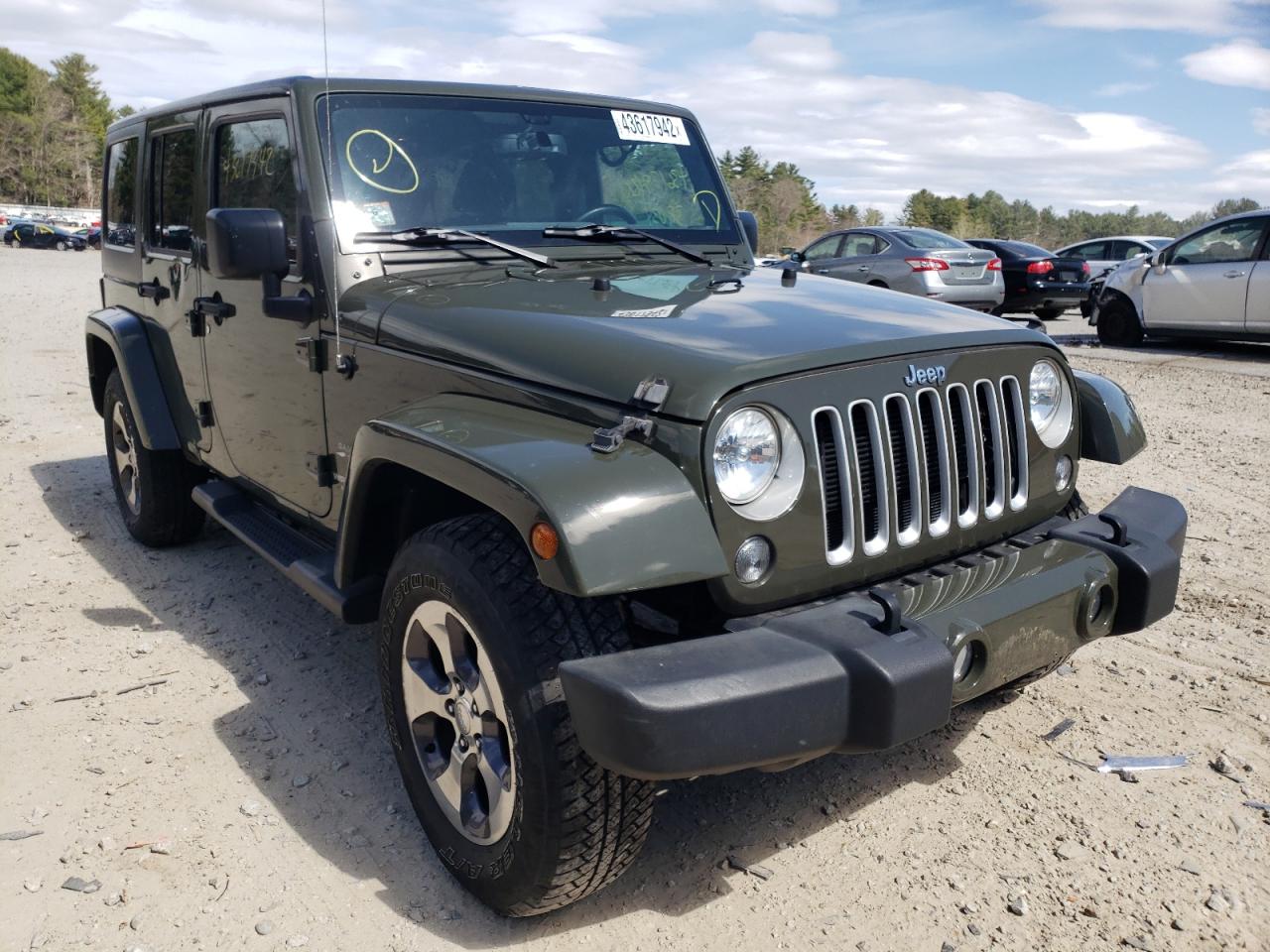Photo 1 from auction – 2016 JEEP WRANGLER U with VIN 1C4BJWEGXGL116894