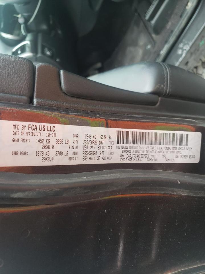 Photo 10 from auction – 2019 JEEP GRAND CHER with VIN 1C4RJFAG4KC587873