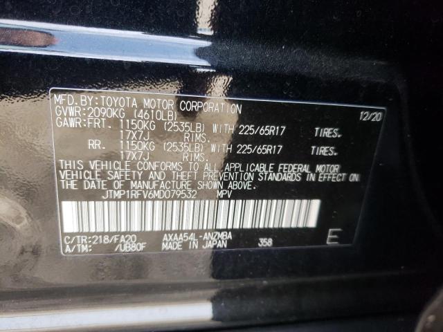 Photo 10 from auction – 2021 TOYOTA RAV4 XLE with VIN JTMP1RFV6MD079532