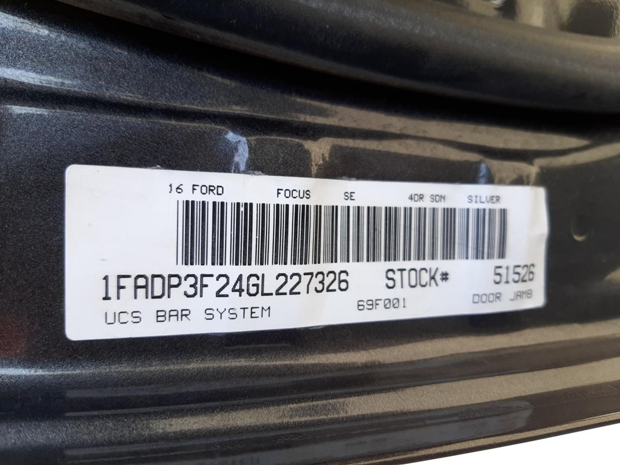 Photo 10 from auction – 2016 FORD FOCUS SE with VIN 1FADP3F24GL227326