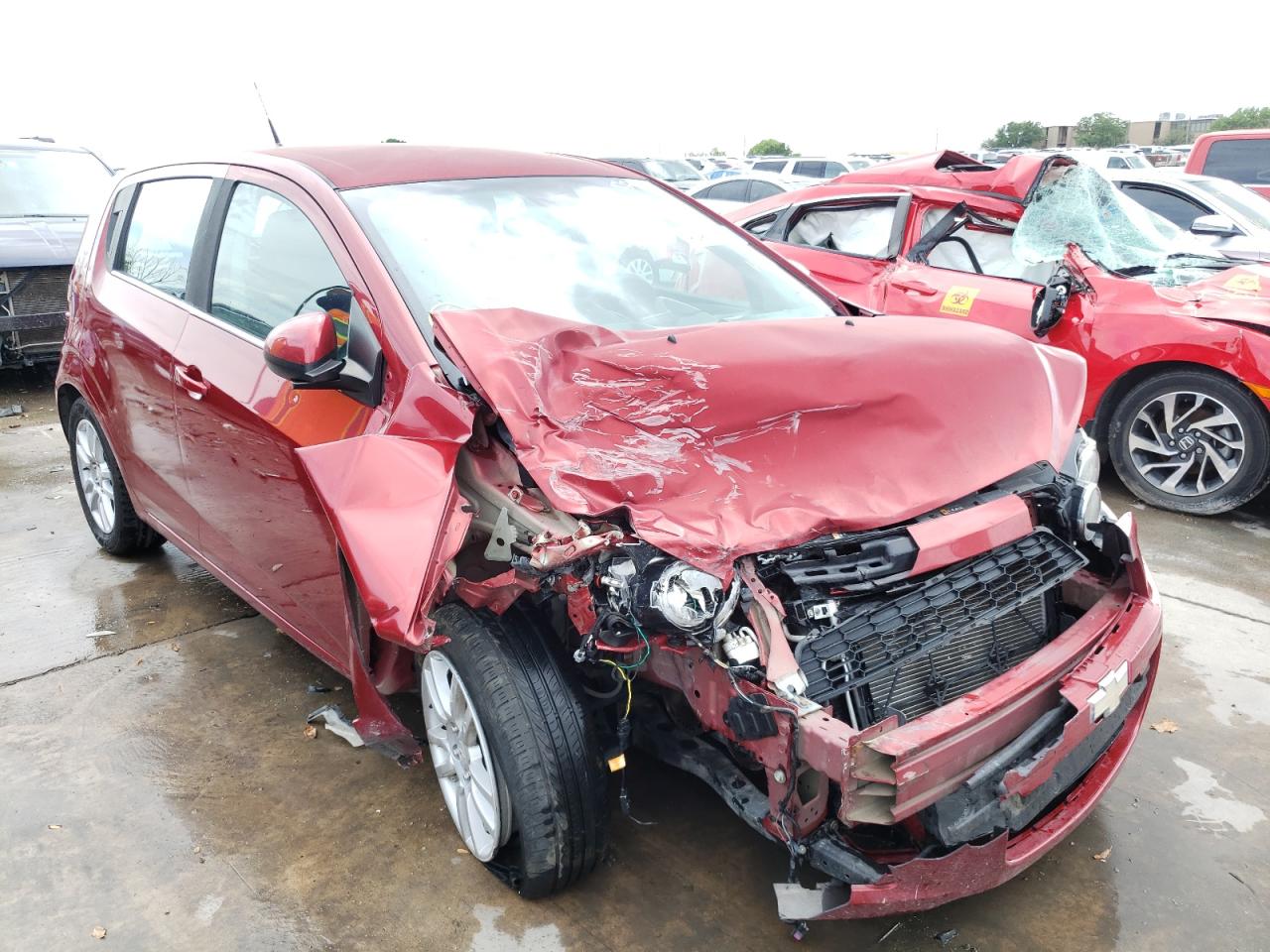 CHEVROLET SONIC LT 2012 with VIN 1G1JC6SH0C4170155 - Photo from auction