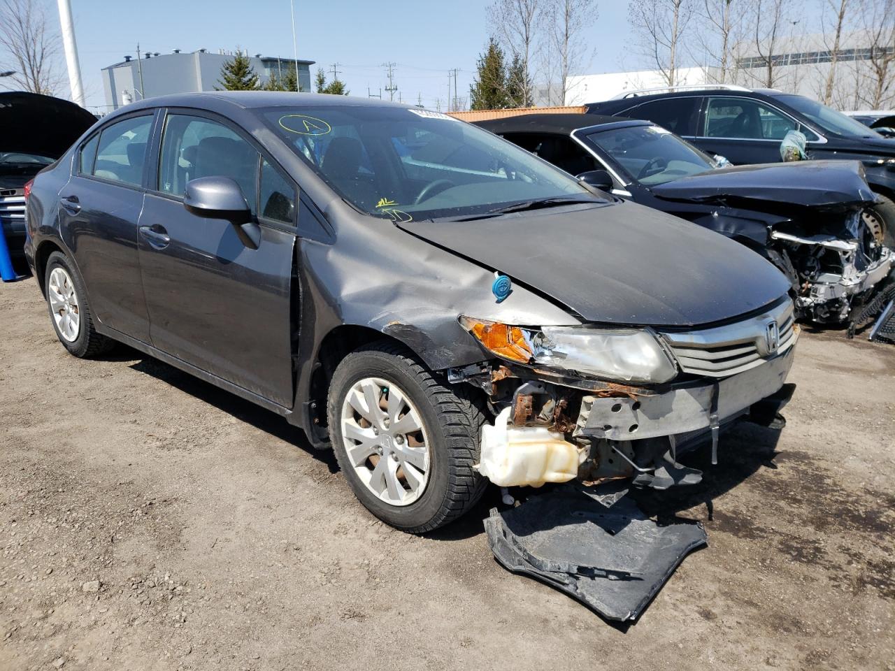 HONDA CIVIC LX 2012 with VIN 2HGFB2F41CH105030 - Photo from auction