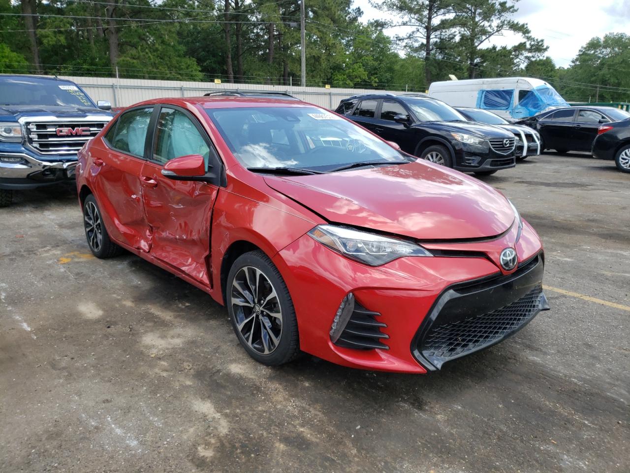 TOYOTA COROLLA L 2019 with VIN 5YFBURHE0KP908412 - Photo from auction