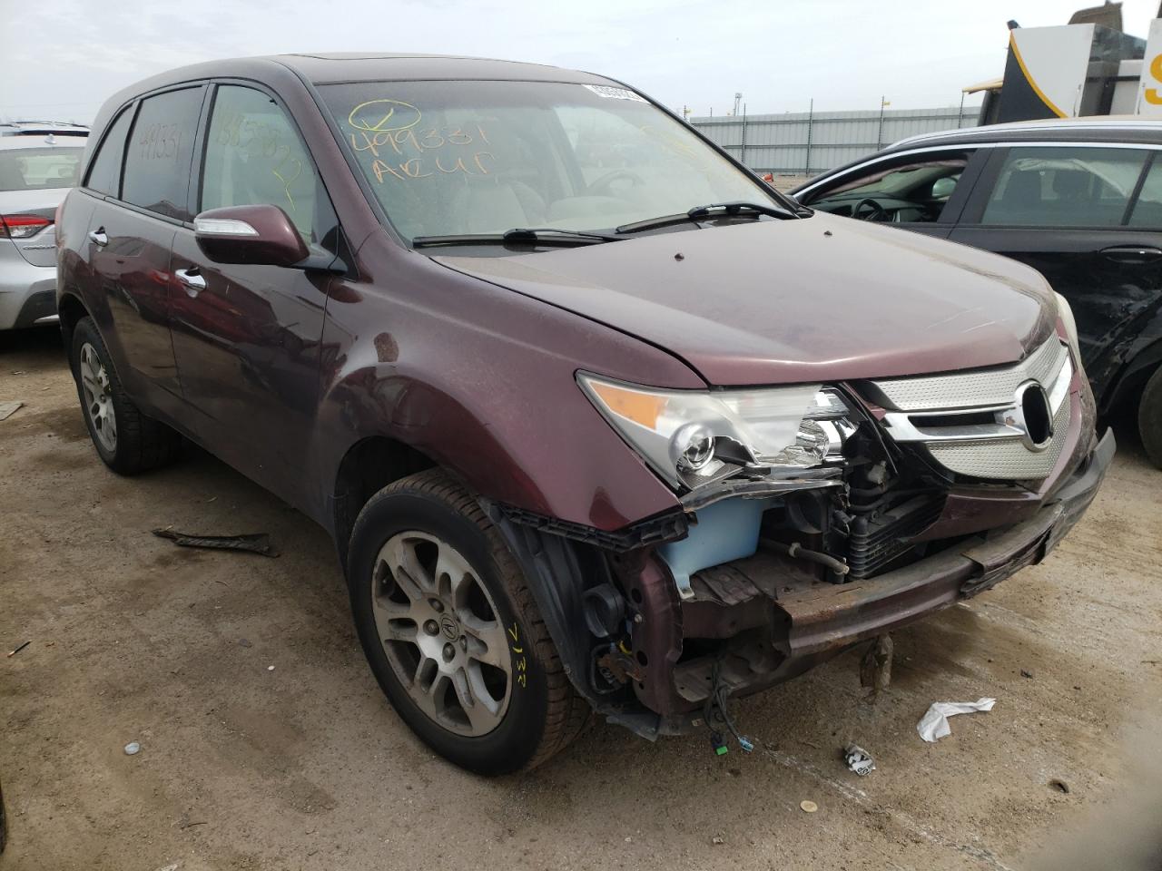 ACURA MDX TECHNO 2008 with VIN 2HNYD28418H548469 - Photo from auction