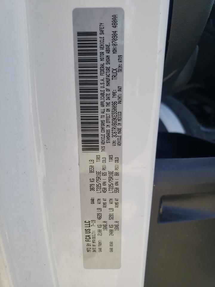 Photo 10 from auction – 2019 RAM PROMASTER with VIN 3C6TRVBG9KE550096