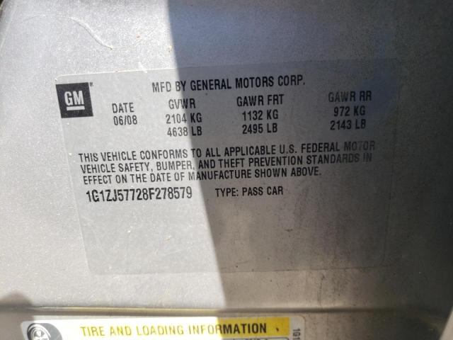 Photo 10 from auction – 2008 CHEVROLET MALIBU 2LT with VIN 1G1ZJ57728F278579