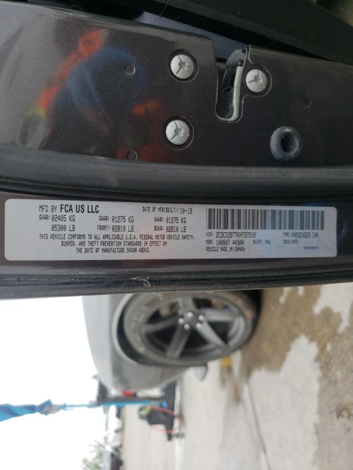 Photo 10 from auction – 2019 DODGE CHALLENGER with VIN 2C3CDZBT7KH737518