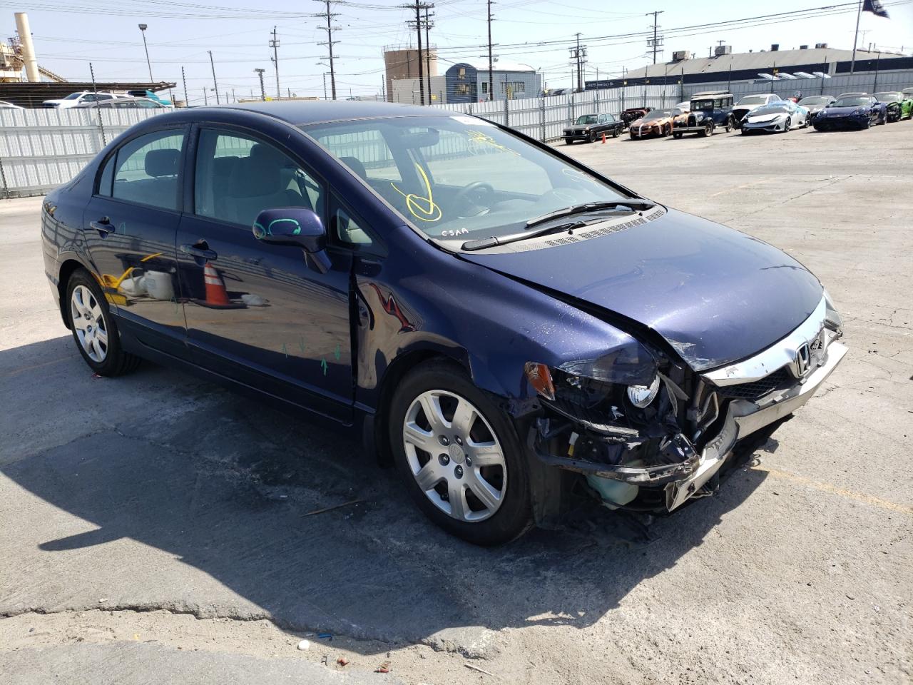 Photo 1 from auction – 2009 HONDA CIVIC LX with VIN 19XFA16539E036334