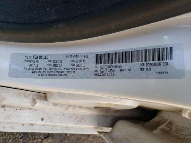 Photo 10 from auction – 2016 CHRYSLER 200 LIMITE with VIN 1C3CCCABXGN190185