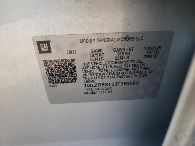 Photo 10 from auction – 2018 CHEVROLET MALIBU LT with VIN 1G1ZD5ST5JF153593