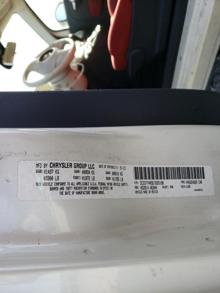 Photo 10 from auction – 2013 FIAT 500 POP with VIN 3C3CFFAR9DT693188
