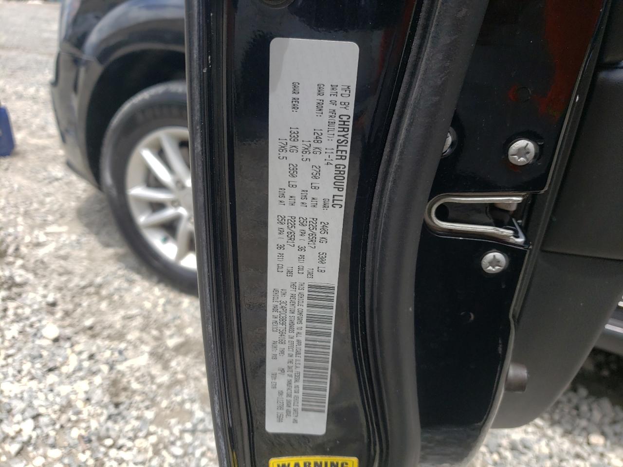 Photo 10 from auction – 2015 DODGE JOURNEY SX with VIN 3C4PDCBB9FT584168