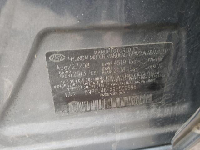 Photo 10 from auction – 2009 HYUNDAI SONATA SE with VIN 5NPEU46FX9H509588
