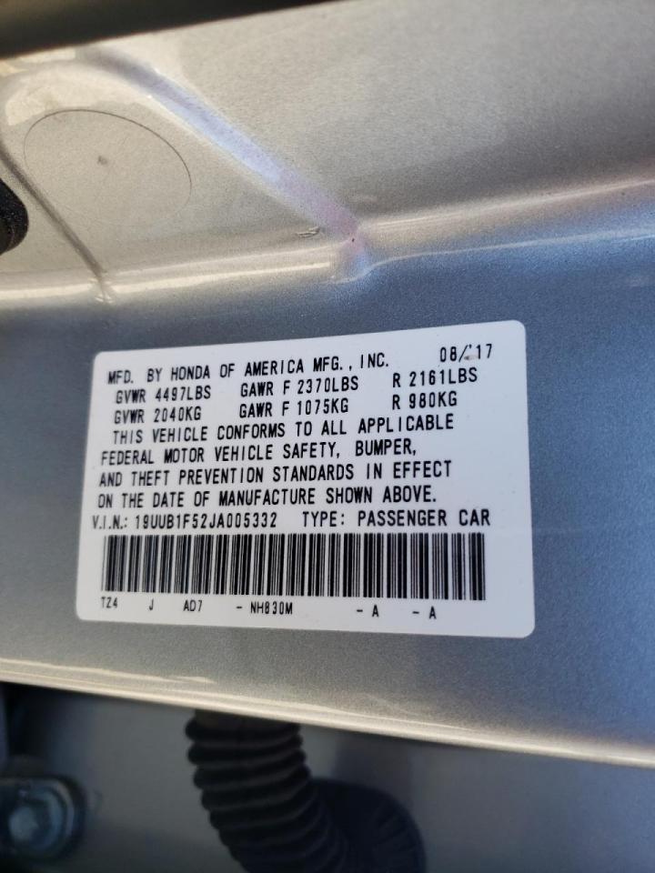 Photo 10 from auction – 2018 ACURA TLX TECH with VIN 19UUB1F52JA005332