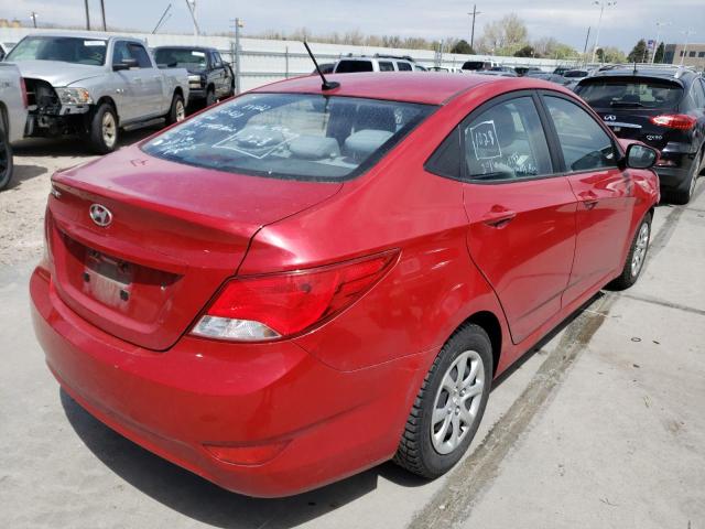 Photo 4 from auction – 2016 HYUNDAI ACCENT SE with VIN KMHCT4AE5GU968745