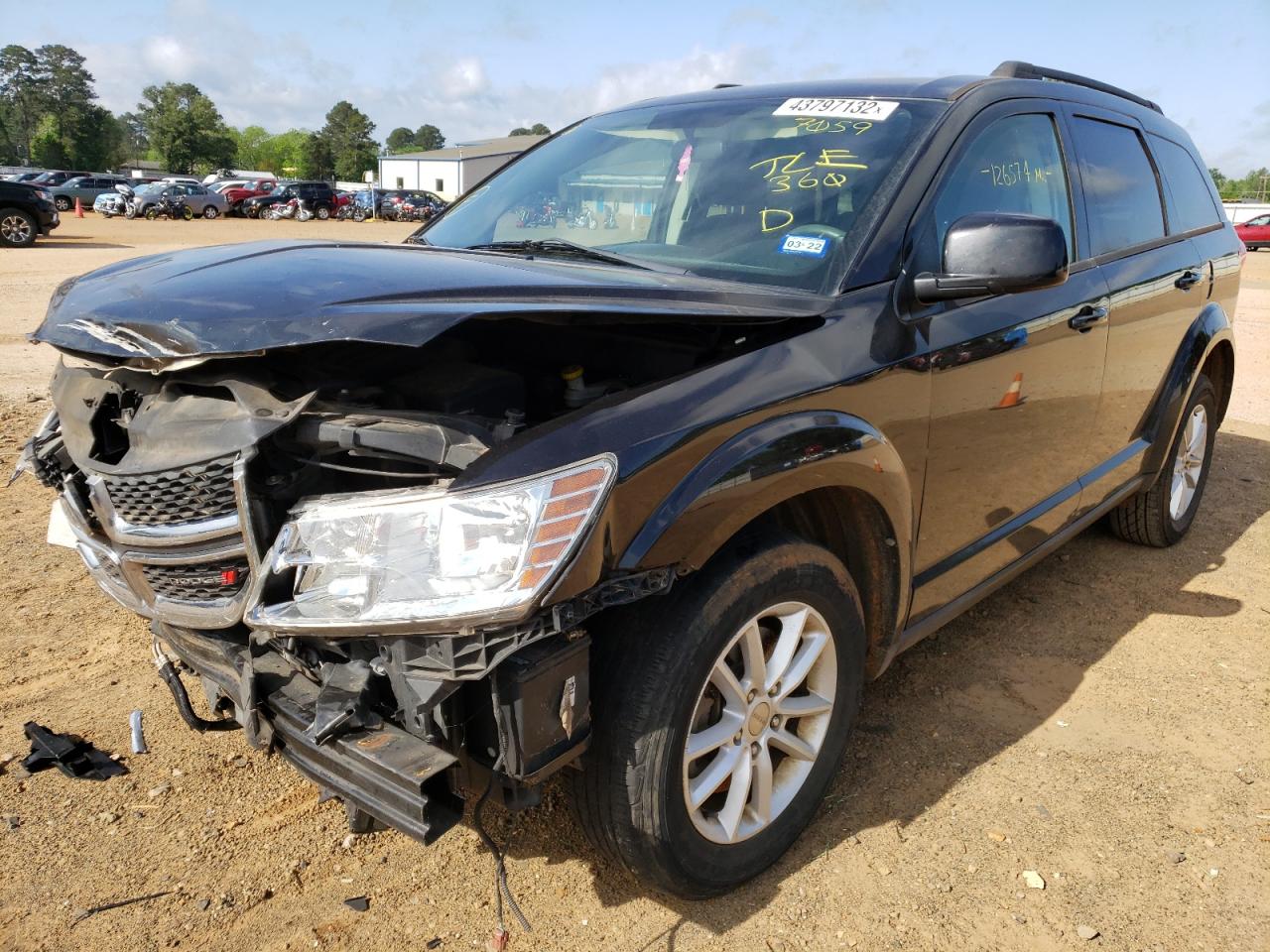 Photo 2 from auction – 2013 DODGE JOURNEY SX with VIN 3C4PDCBG5DT547059
