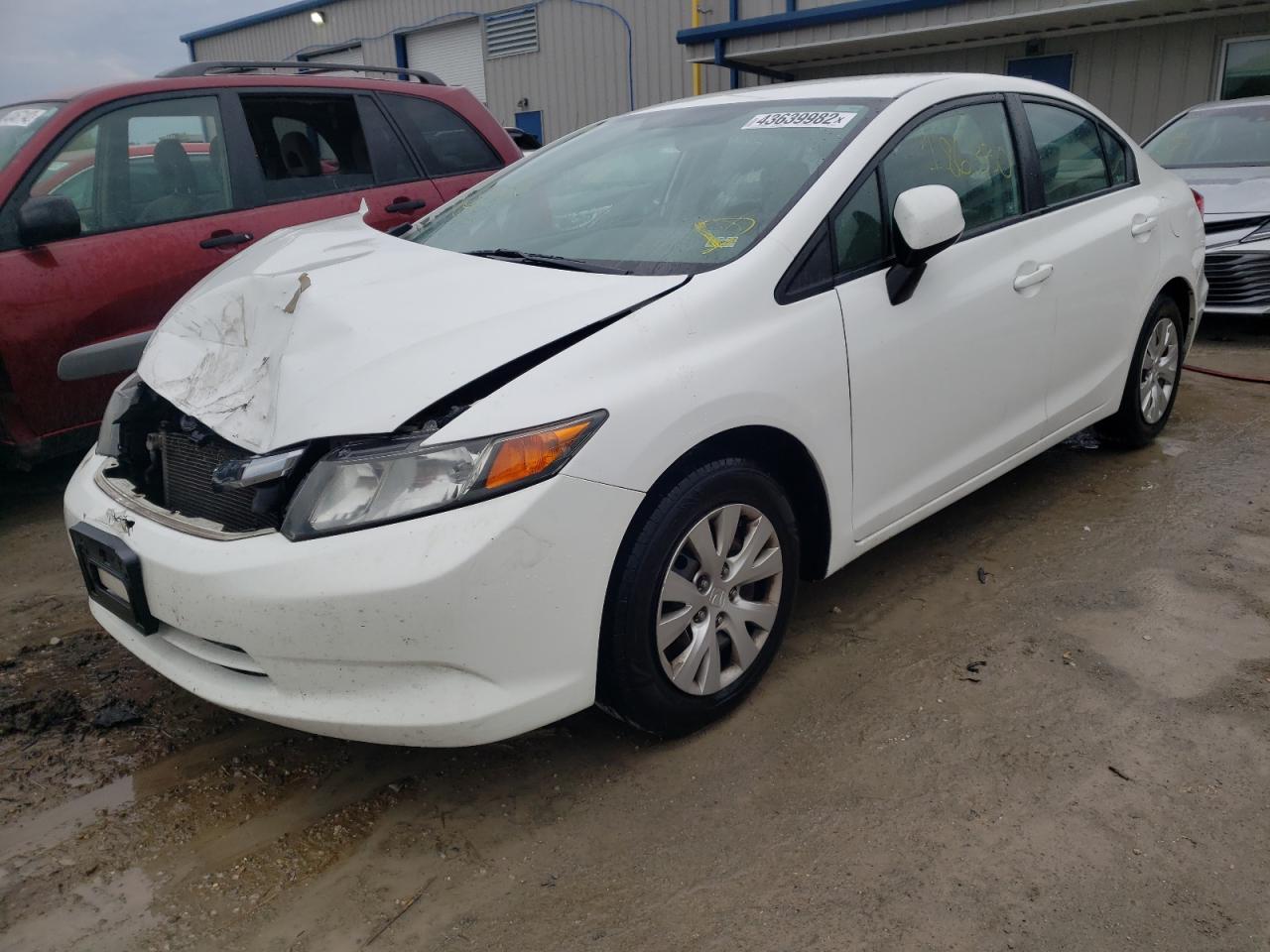 Photo 2 from auction – 2012 HONDA CIVIC LX with VIN 19XFB2F54CE103436