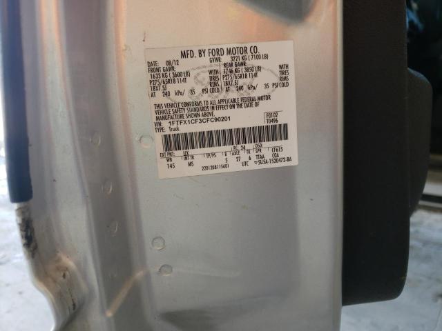 Photo 10 from auction – 2012 FORD F150 SUPER with VIN 1FTFX1CF3CFC90201