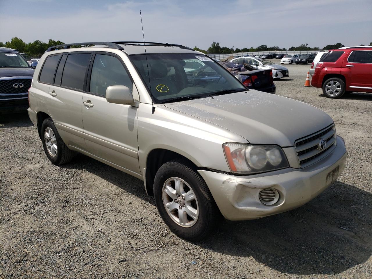 TOYOTA HIGHLANDER 2001 with VIN JTEGF21A910028280 - Photo from auction