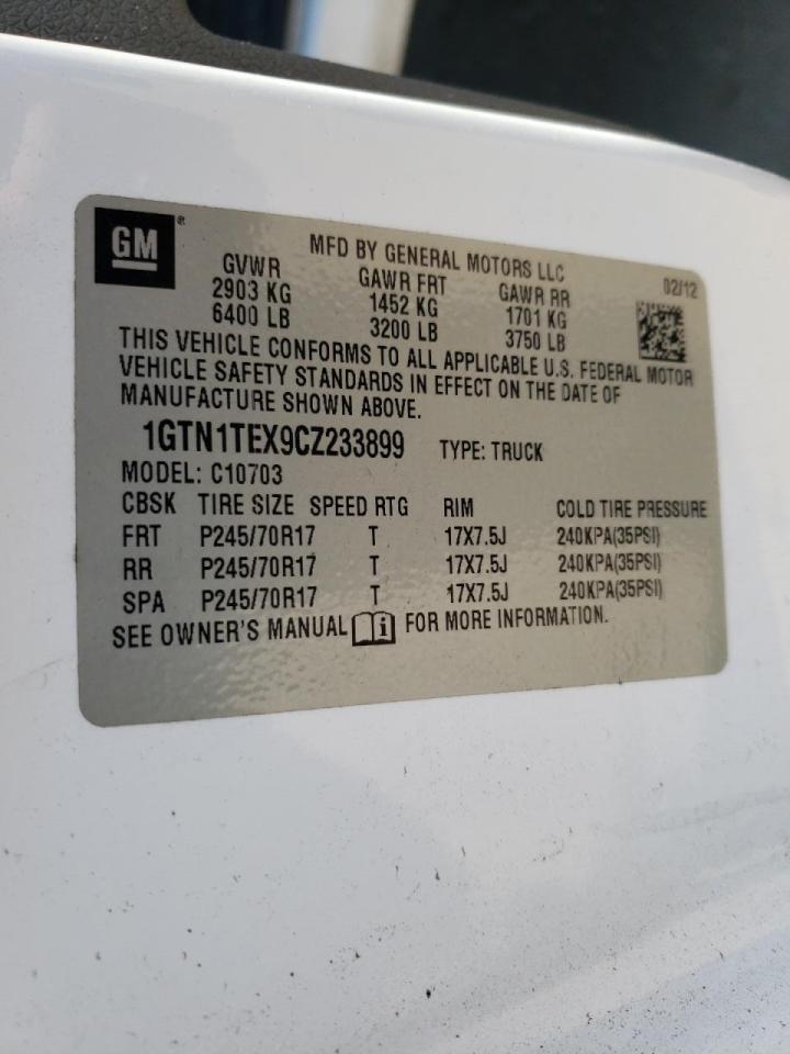 Photo 10 from auction – 2012 GMC SIERRA C15 with VIN 1GTN1TEX9CZ233899