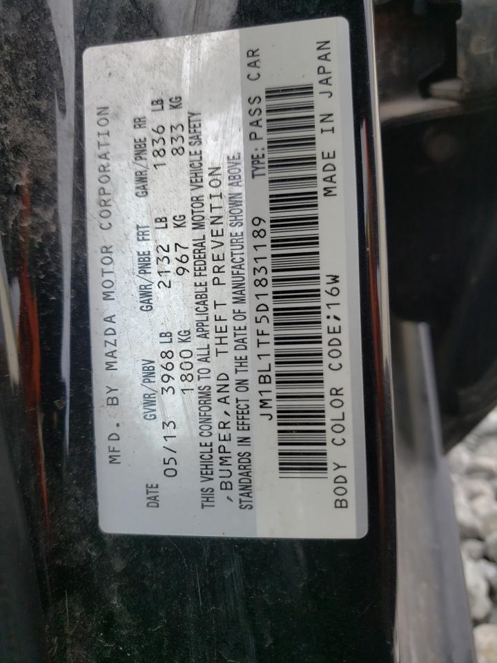 Photo 11 from auction – 2013 MAZDA 3 I with VIN JM1BL1TF5D1831189