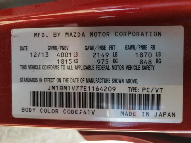 Photo 10 from auction – 2014 MAZDA 3 TOURING with VIN JM1BM1V77E1164209
