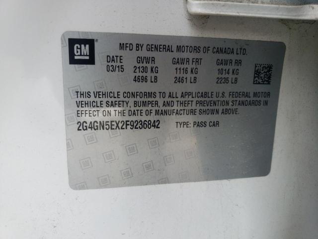 Photo 10 from auction – 2015 BUICK REGAL PREM with VIN 2G4GN5EX2F9236842