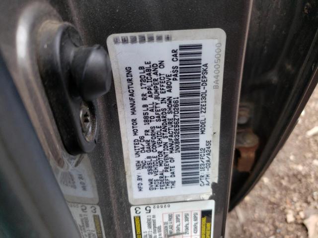 Photo 10 from auction – 2006 TOYOTA COROLLA CE with VIN 1NXBR32E56Z702661