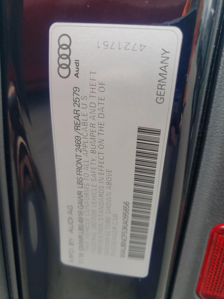Photo 11 from auction – 2019 AUDI A5 PREMIUM with VIN WAUBNCF53KA095856