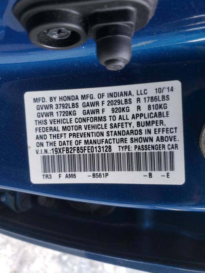 Photo 10 from auction – 2015 HONDA CIVIC EX with VIN 19XFB2F85FE013128