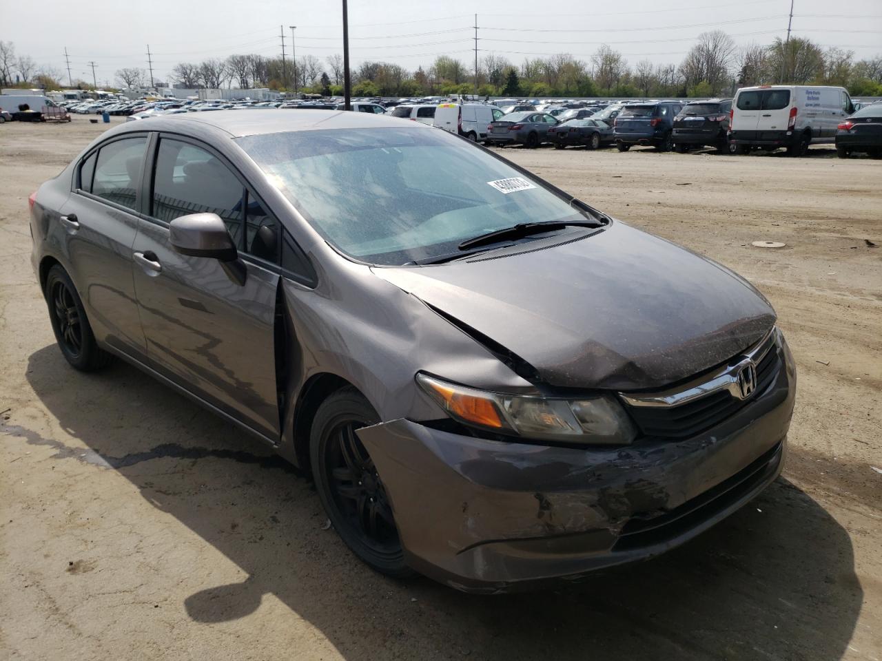HONDA CIVIC LX 2012 with VIN 19XFB2F52CE098186 - Photo from auction