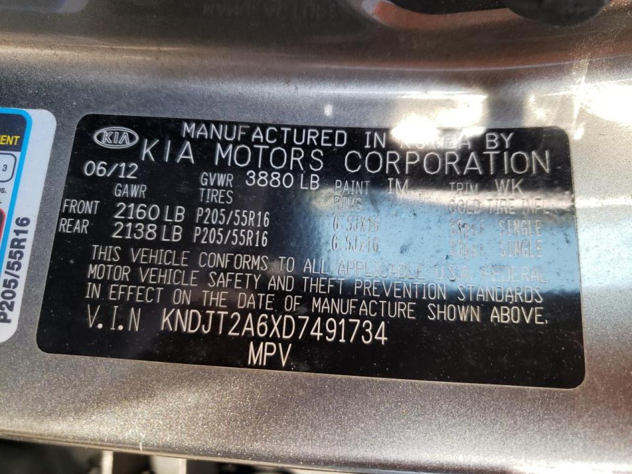 Photo 10 from auction – 2013 KIA SOUL + with VIN KNDJT2A6XD7491734