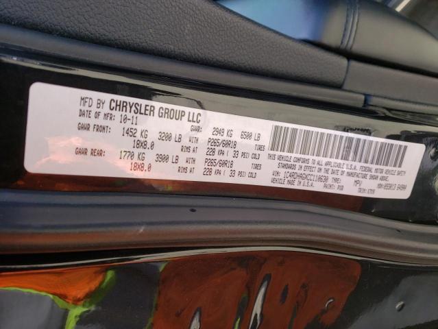 Photo 10 from auction – 2012 DODGE DURANGO SX with VIN 1C4RDHAGXCC110630