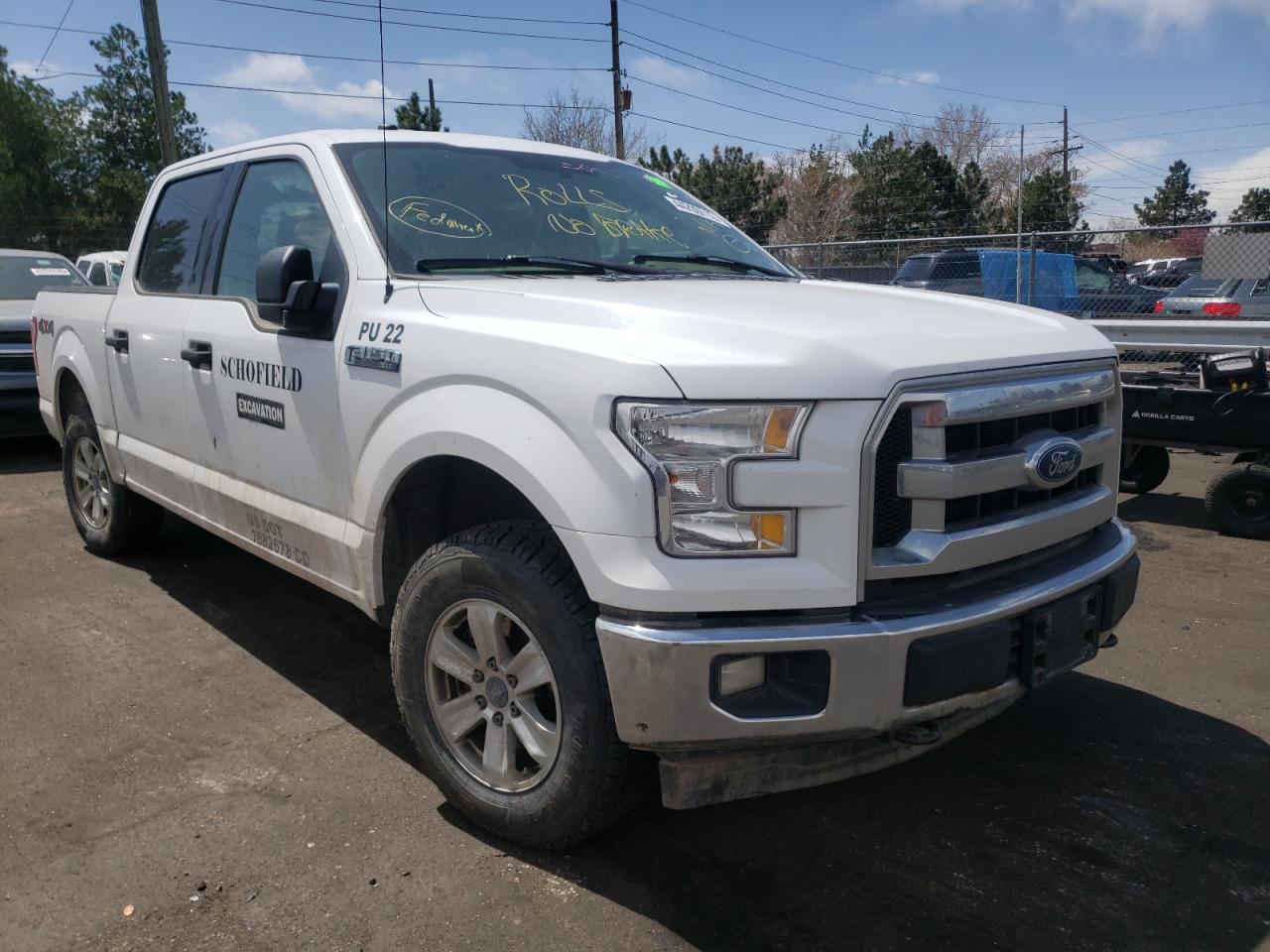 FORD F150 SUPER 2017 with VIN 1FTEW1EF8HKD46384 - Photo from auction
