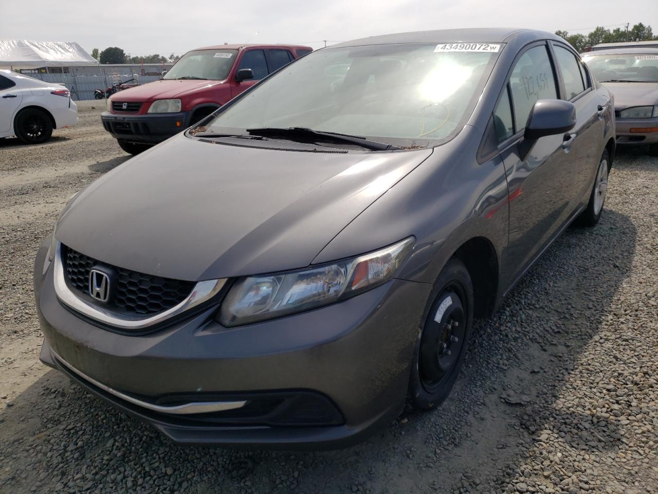 Photo 2 from auction – 2013 HONDA CIVIC LX with VIN 19XFB2F55DE256165
