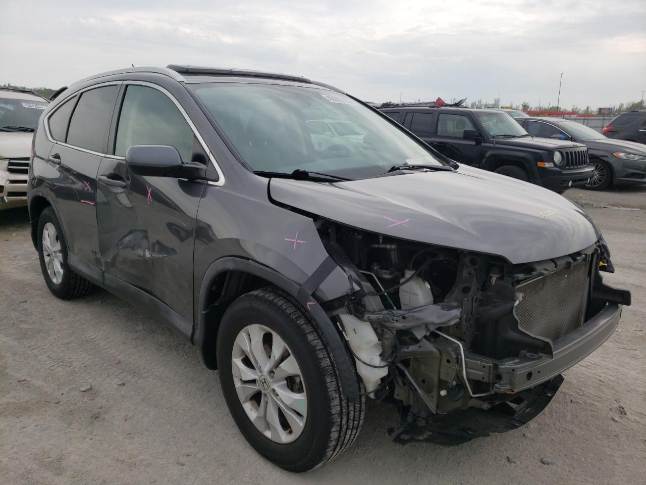 HONDA CR-V EX 2014 with VIN 2HKRM4H52EH703483 - Photo from auction