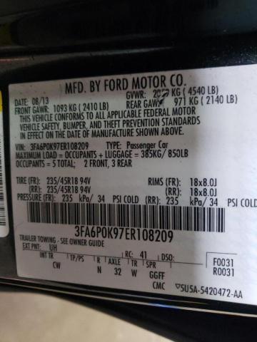 Photo 10 from auction – 2014 FORD FUSION TIT with VIN 3FA6P0K97ER108209