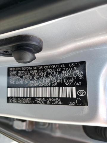 Photo 10 from auction – 2017 TOYOTA PRIUS with VIN JTDKARFU2H3041681