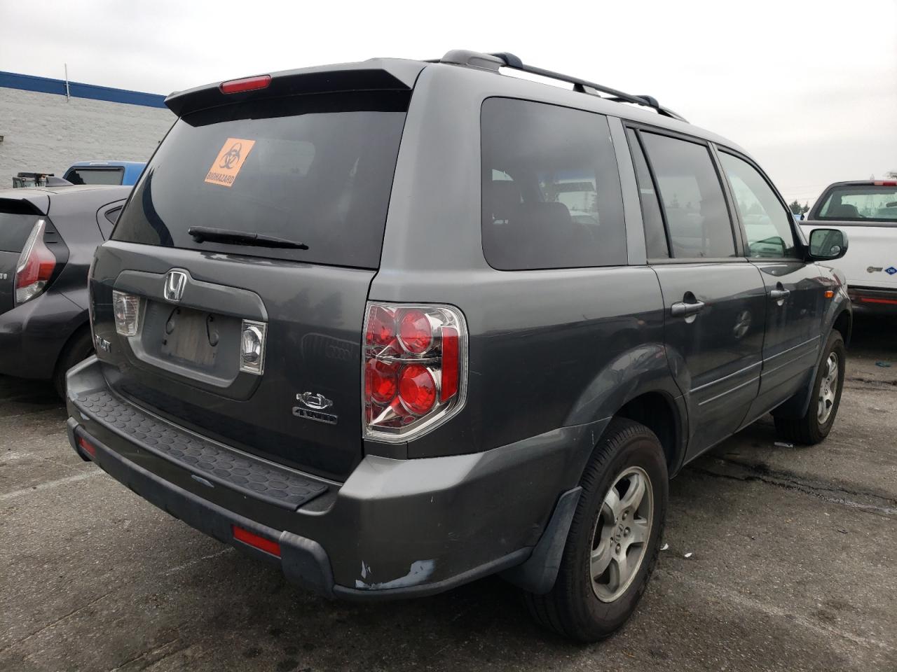 Photo 4 from auction – 2007 HONDA PILOT EXL with VIN 2HKYF18537H521251